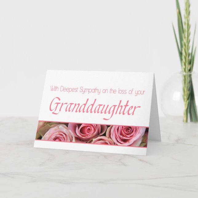 Beileid-Karte für die Enteignung der Rose Karte (Vorderseite)