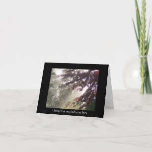 Beileid-Karte leuchten durch Pflaume Karte