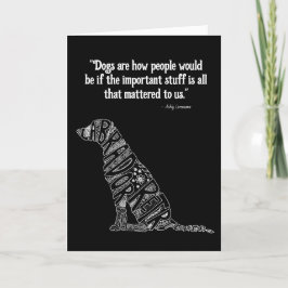 Beileid Loss Labrador Retriever Dockkarte Dankeskarte