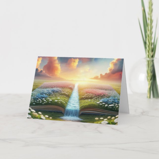 Beileid Meadow und Brook Book Karte (Vorderseite)