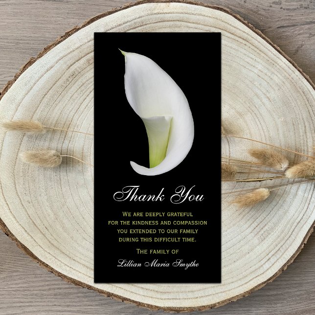 Beileid Memorial Danke Foto Card - Lily (Von Creator hochgeladen)