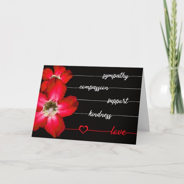 Beileid, Mitgefühl....Deine Geschenke sind wichtig Dankeskarte (Vorderseite)