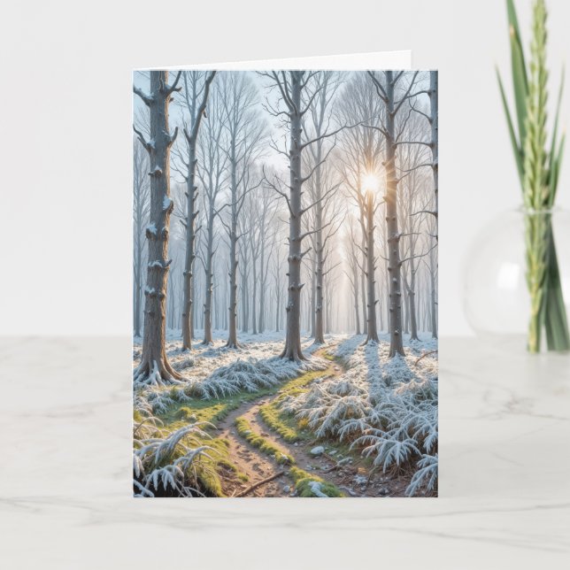 Beileid Morning Sunshine im Frostwald Karte (Vorderseite)