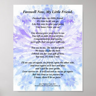 Beileid-Poesie drucken, Werteposter (Matte) Poster