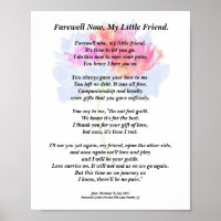 Beileid-Poesie drucken, Werteposter (Matte)