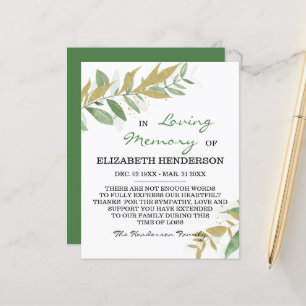 Beileid-Speicher /Vielen Dank.