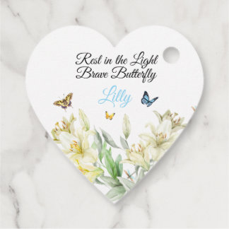 Beileid Tags, Forever in unseren Herzen, Schmetter Geschenkanhänger