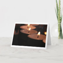 Beileid Tealight Candle Card