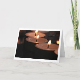 Beileid Tealight Candle Card Karte