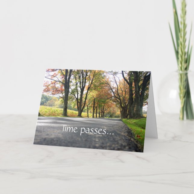 Beileid Time Passes Card Karte (Vorderseite)
