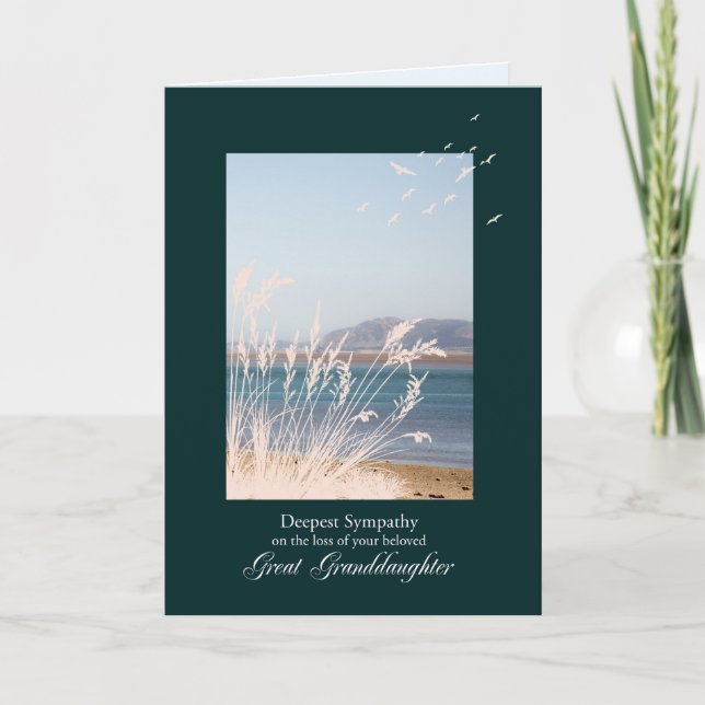 Beileid über den Verlust der Enkelin Karte (Vorderseite)