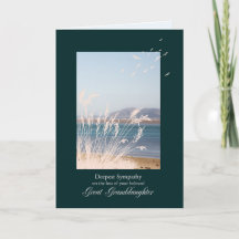 Beileid über den Verlust der Enkelin