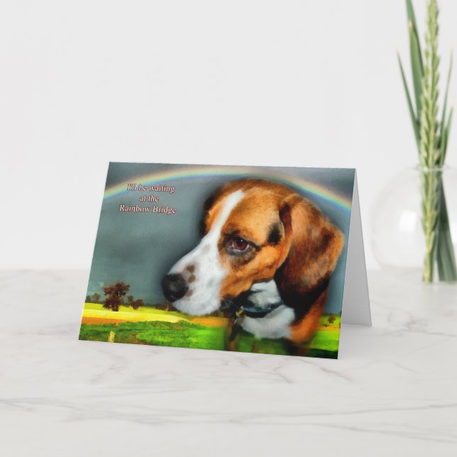 Beileid - Verlust des Heimtierhundes Karte (Vorderseite)
