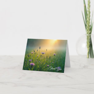 Beileid Vielen Dank für Ihre Wildblume Feld Karte