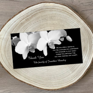 Beileid Vielen Dank Memorial Foto Card - Orchias Dankeskarte