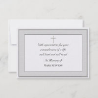 Beileid Vielen Dank Simplistic Card (texturiert)