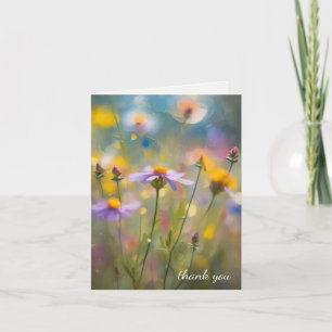 Beileid Vielen Dank, Wildblumen aus der Familie Karte