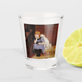 Beileid (von Briton Riviere) Schnapsglas