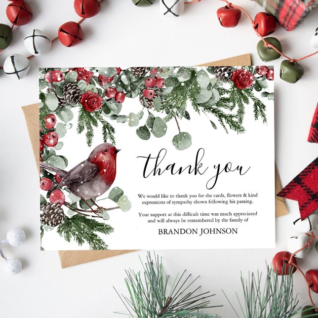 Beileid Weihnachts-Beerdigung Danke (Von Creator hochgeladen)