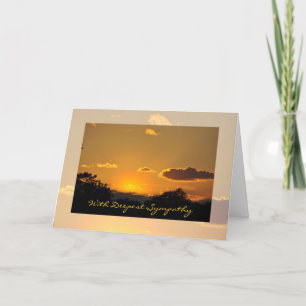 Beileids-Sonnenuntergang-Gruß-Karte durch Janz Karte