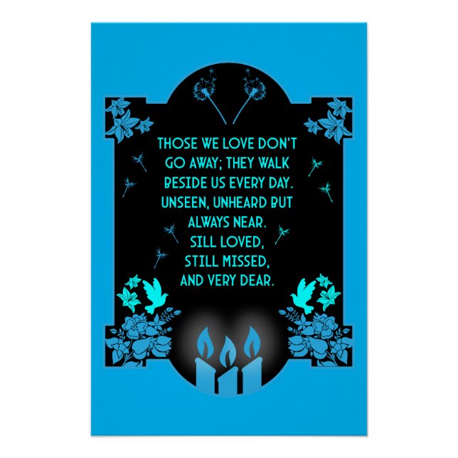 Beileidsbekundung Poster (Vorderseite)