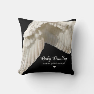 Beileidsgeschenk   Baby Memorial Angel Wings Kissen