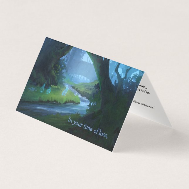 Beileimkarte für Pet-Loss (Vorderseite)