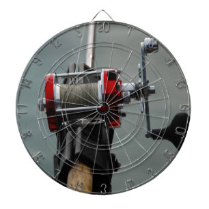 Beim Angeln Dartscheibe