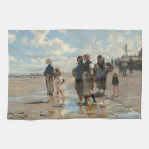Beim Angeln von John Singer Sargent Geschirrtuch