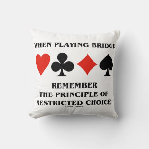 Beim Bridge-Spielen Prinzip der eingeschränkten Wa Kissen