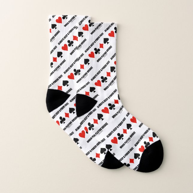 Beim Brillenspielen immer ein Poker-Gesicht Behalt Socken (Paar)