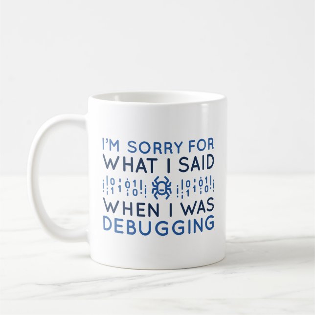 Beim Debuggen Kaffeetasse (Links)