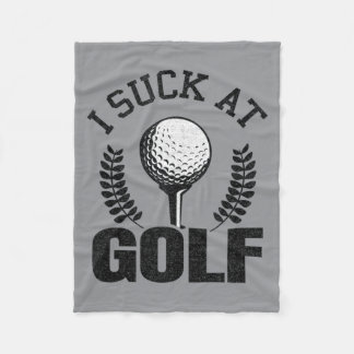 Beim Golf scheitern Lustiges Golf Golfspieler Sark Fleecedecke