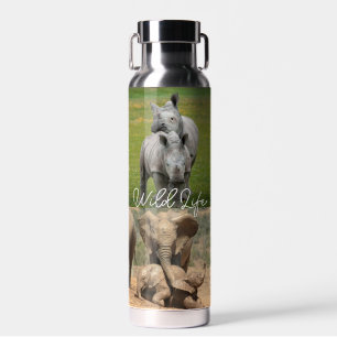 Beim Küssen von Vögeln, die Tiere umarmen Baby-Hip Trinkflasche