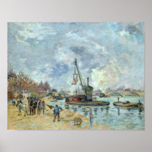 Beim Quay de Bercy in Paris, 1874 Poster