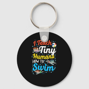 Beim Schwimmen lehre ich winzige Menschen, Trainer Schlüsselanhänger