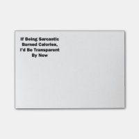 Beim Sein sarkastische gebrannte Kalorien