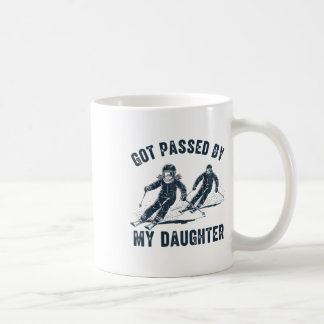 Beim Skifahren von meiner Tochter getreten, Famili Kaffeetasse