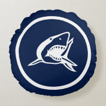 Beinahe Navy Blau Grosser weißer Hai nautisch