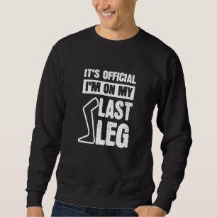 Beinamputierter lustiger Einschnitt Sweatshirt