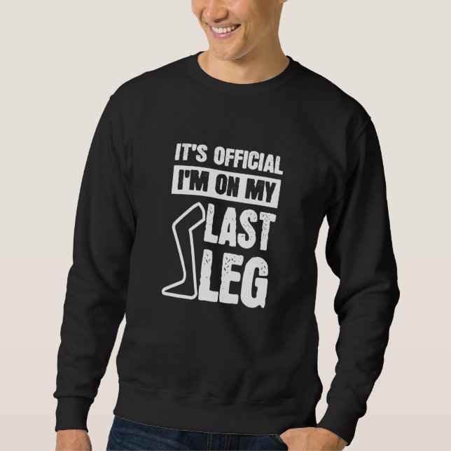 Beinamputierter lustiger Einschnitt Sweatshirt (Vorderseite)