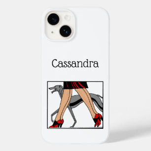 Beine Art Deco Frauen Windhund Whippet Hund R Case-Mate iPhone Hülle