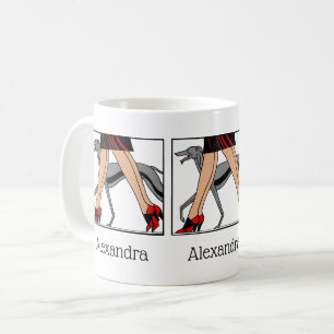Beine Art Deco Frauen Windhund Whippet Hund R Kaffeetasse