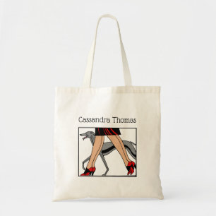 Beine Art Deco Frauen Windhund Whippet Hund R Tragetasche