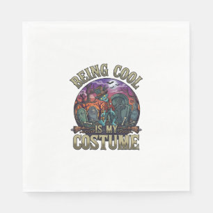 Being Cool Is Kostüm Halloween Zombie Friedhof_1 Serviette