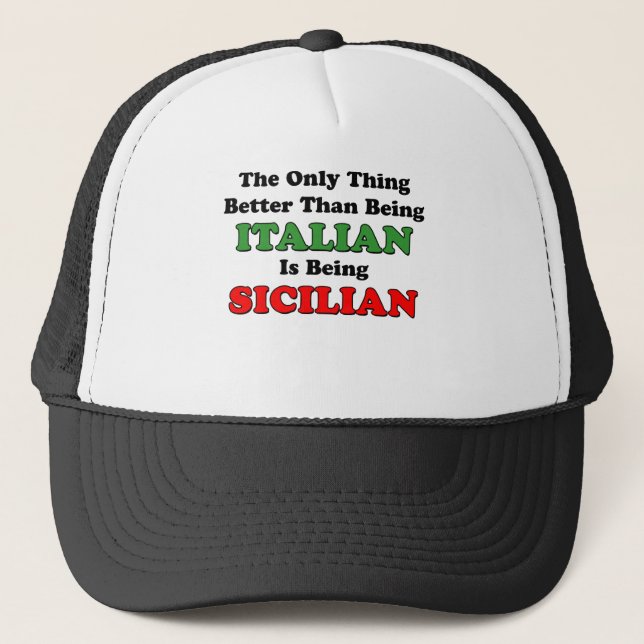 Being Sicilian Truckerkappe (Vorderseite)