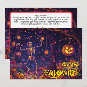 Beinknochen Halloween-Bashcard Einladung