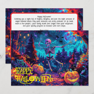 Beinknochen Halloween-Bashcard Einladung
