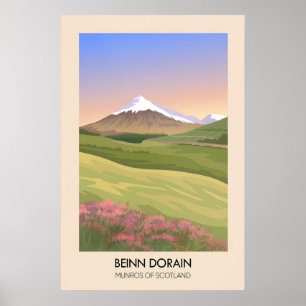 Beinn Dorain Munros von Schottland Poster