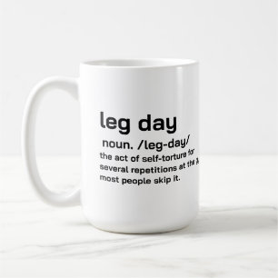 Beintraining Definition Workout Fitness Übung Kaffeetasse